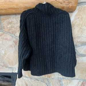 Free People Chunky Black Sweater